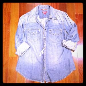 BUNDLE...Chambray Top & James Perse T