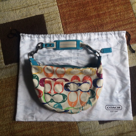 Colorful Coach Hobo Bag