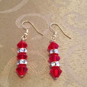 Swarovski crystal dangle earrings Swarovski crystal dangle earrings