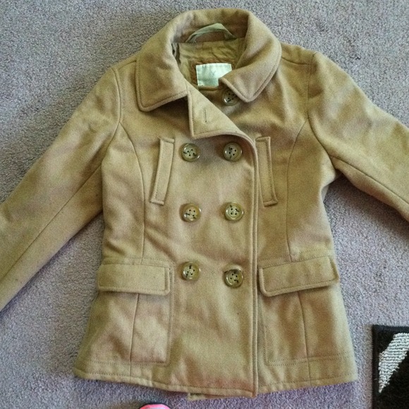 American eagle camel color peacoat