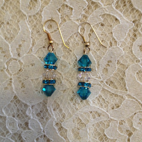 Handmade Swarovski crystal earrings