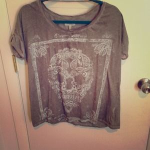 Zara oversized skull tshirt