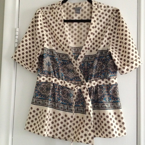 Ann Taylor Tops - Silky crossover top