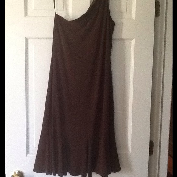 Laundry size 8 flouncy one shoulder dress