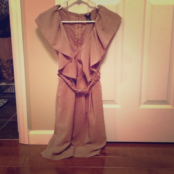 H&M dress- camel