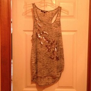 BCBG sequin top