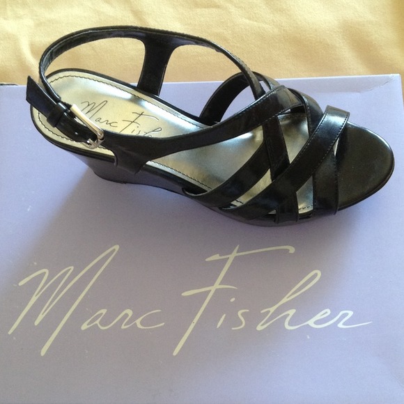 Black Wedge heels