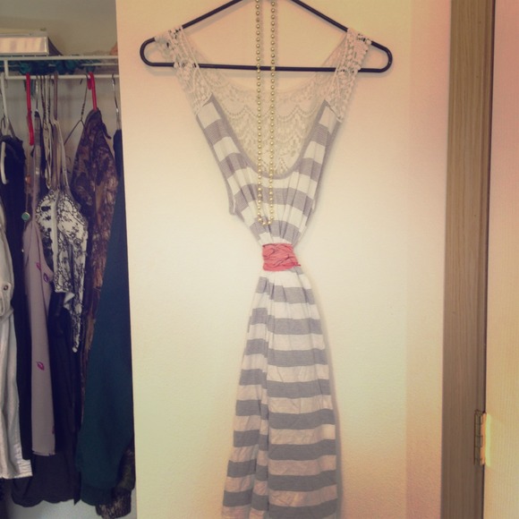 Detailed back summer dress and cotton summer dress