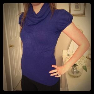 Express purple light sweater shirt