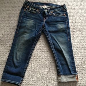True Religion denim crop jeans