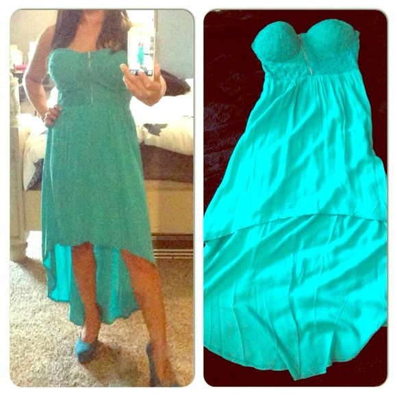 !Sold to @bella_honey! bustier high-low dress