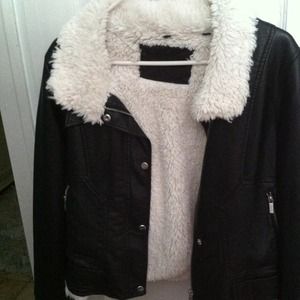 Steve Madden faux leather black jacket!