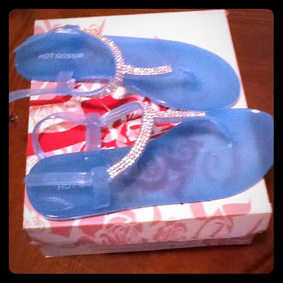 Light Blue Jelly Sandals