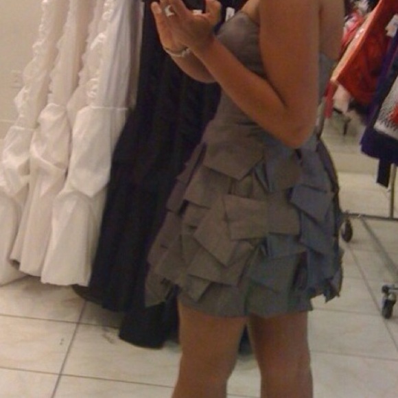 *Bundled&Sold* classy pewter dress - Picture 2 of 2