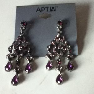 purple earrings