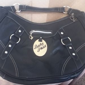 Medium black Baby Phat purse.