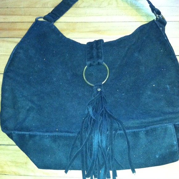 Black Suede Purse