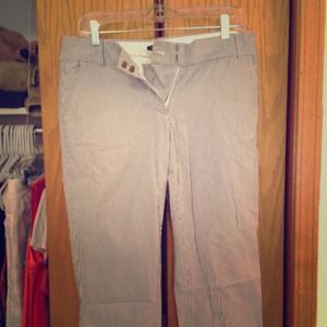 *RESERVED for beta_c* J.Crew seersucker ankle pant