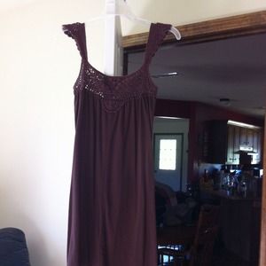 Lightweight, full flow brown dress!