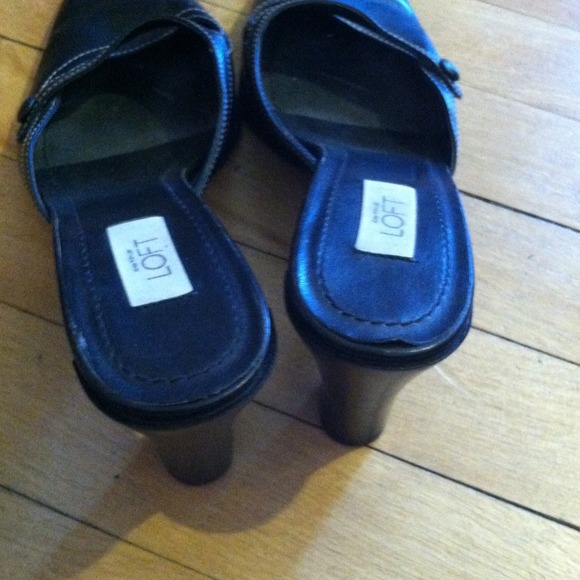 Black Leather Mules - Picture 3 of 3