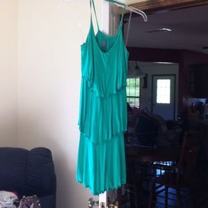 Cute, cute three layered green dress!