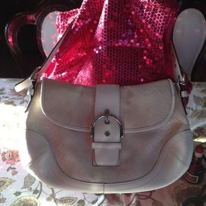 Coach cream bag authentic