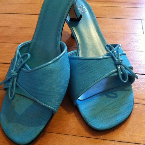 Baby Blue Mules - Picture 2 of 4