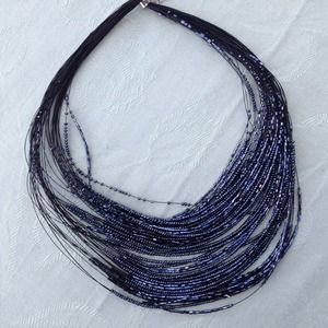 BLACK BEADED SOLDNECKLACE😊SOLD🙆SOLD