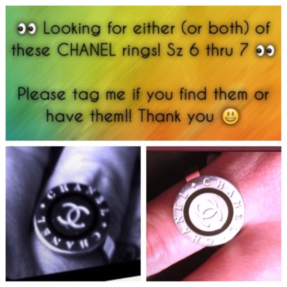 👀 Looking for either CHANEL ring! Sz 6 thru 7 👀