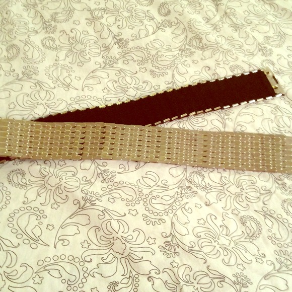 Silver stretch belt