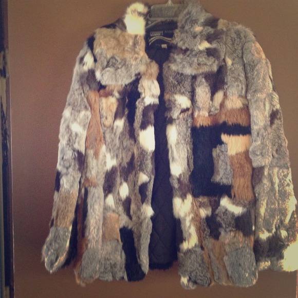 100% vintage Rabbit fur coat