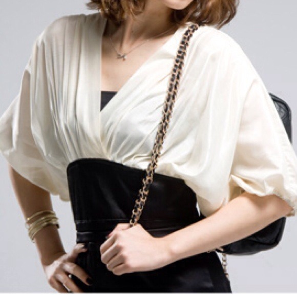 Elegant 2 in 1 Satin Dress - Picture 2 of 4