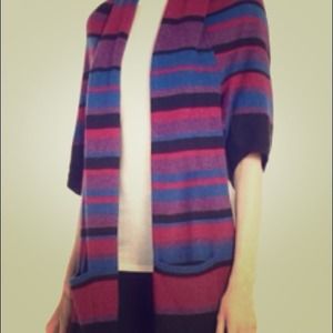 Bcbg max azria cashmere striped cardigan