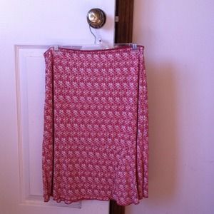 CUTE red and white skirt!