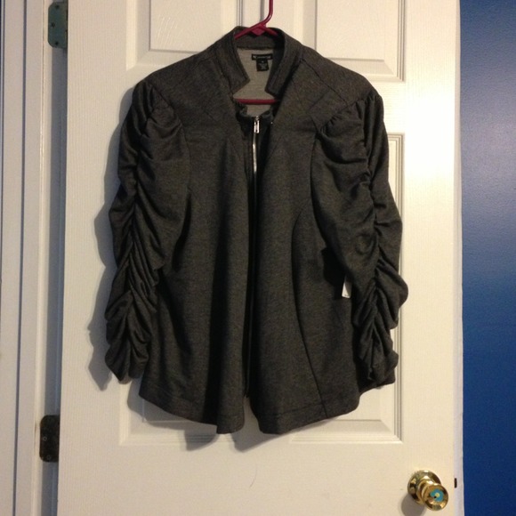 Black&White stripe racer look jacket.