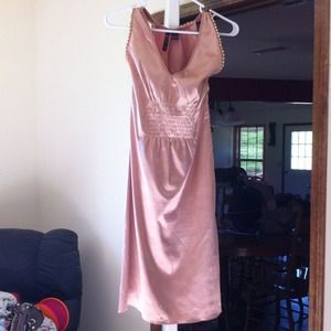 Gold party dress with gold accents!