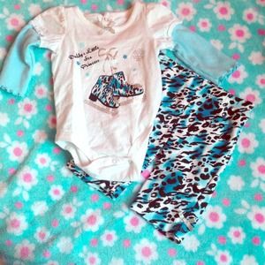 Set of baby girls clothes