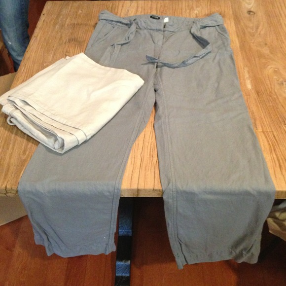 Two pairs of J Crew drawstring pants