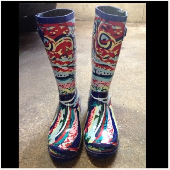 Colorful rainboots