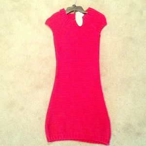 Medium Pink Sweater dress New with tags!