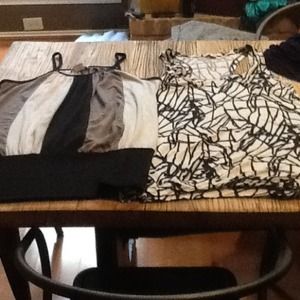 Bundled tank And modern abstract dress