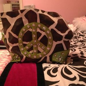 Brown and green purse!