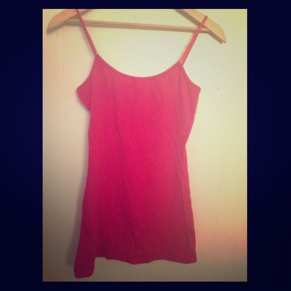 Red spandex tank