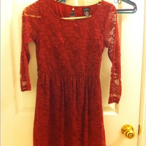 Rue21 small red lace dress