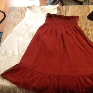 Bundled band top dresses and express cardigan