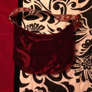 Burgundy handbag!