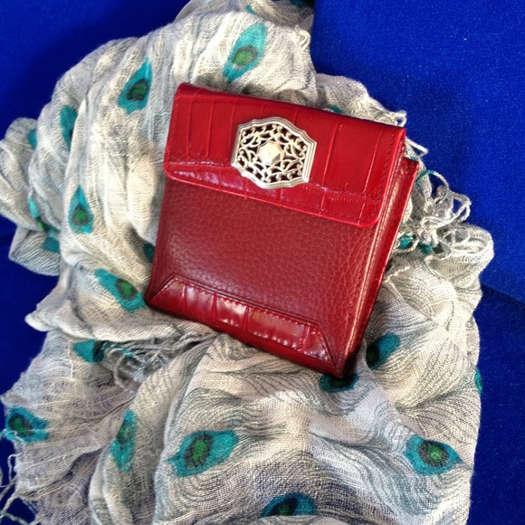 Brighton red leather women's wallet