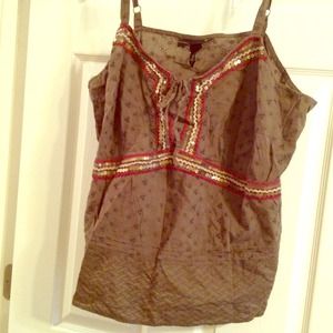 Lane brant olive summer top