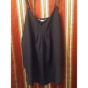 Cute black top with detail on back