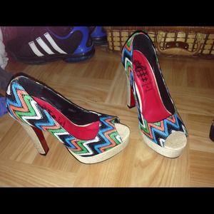 High heel shoes